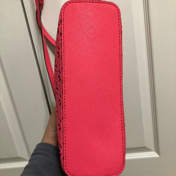 Kate Spade Pink Floral Cutout Crossbody Bag - Picture 3 of 8